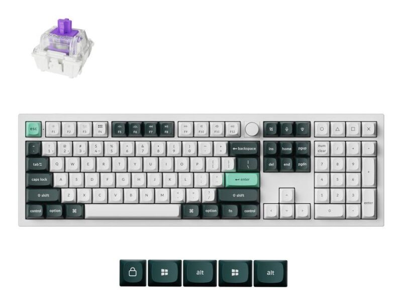 KEYBOARD WRL Q6 HE RGB/SHELL WHITE Q6H-P1 KEYCHRON KEYBOARD WRL Q6 HE RGB/SHELL WHITE Q6H-P1 KEYCHRON