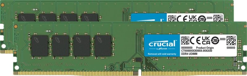 MEMORY DIMM 64GB PC25600 DDR4/KIT2 CT2K32G4DFD832A CRUCIAL MEMORY DIMM 64GB PC25600 DDR4/KIT2 CT2K32G4DFD832A CRUCIAL