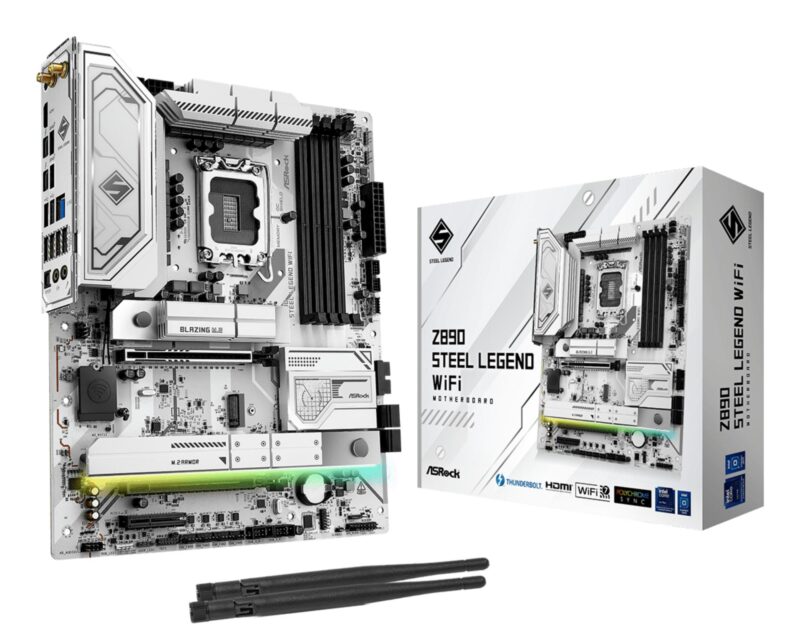 Mainboard|ASROCK|Intel Z890|LGA1851|ATX|Memory DDR5|Memory slots 4|Z890STEELLEGENDWIFI Mainboard|ASROCK|Intel Z890|LGA1851|ATX|Memory DDR5|Memory slots 4|Z890STEELLEGENDWIFI