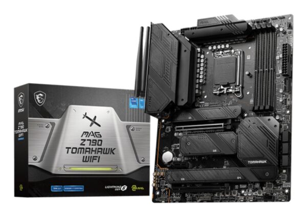 Mainboard|MSI|Intel Z790|LGA1700|ATX|Memory DDR5|Memory slots 4|1xPCI-Express 3.0 1x|2xPCI-Express 5.0 16x|4xM.2|1xHDMI|1xDisplayPort|8xUSB 3.2|2xUSB-C|1xOptical S/PDIF|1xRJ45|5xAudio port|MAGZ790TOMAHAWKWIFI