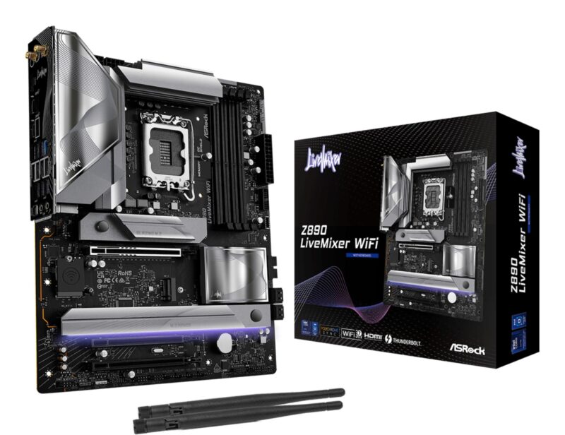Mainboard|ASROCK|Intel Z890|LGA 1851 (Socket V1)|ATX|RAM DDR5-SDRAM|4xSlots|Wi-Fi Yes|Bluetooth Yes|Z890LIVEMIXERWIFI