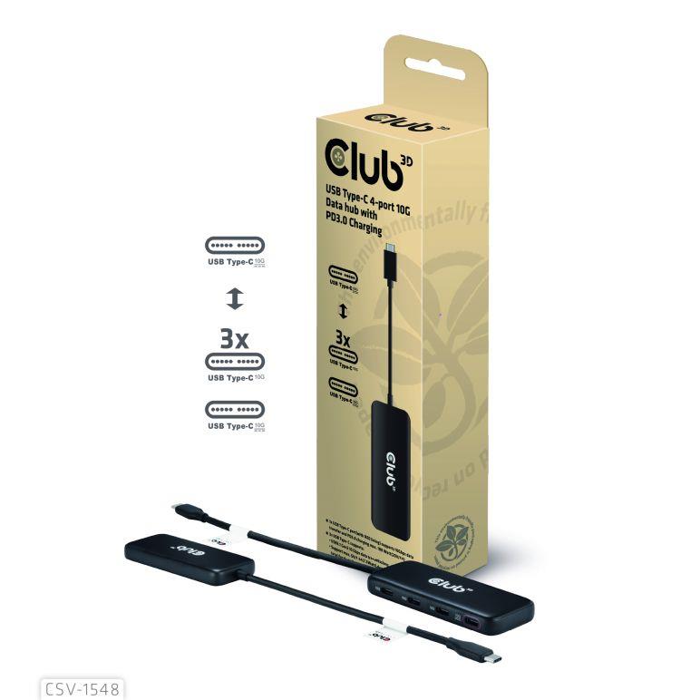 I/O HUB USB-C 4PORT/CSV-1548 CLUB3D I/O HUB USB-C 4PORT/CSV-1548 CLUB3D