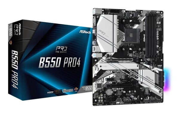 Mainboard|ASROCK|AMD B550|SAM4|ATX|2xPCI-Express 3.0 1x|1xPCI-Express 3.0 16x|2xM.2|1xPCI-Express 4.0 16x|Memory DDR4|Memory slots 4|1x15pin D-sub|1xHDMI|1xUSB type C|5xUSB 3.2|1xPS/2|1xRJ45|3xAudio port|B550PRO4 Mainboard|ASROCK|AMD B550|SAM4|ATX|2xPCI-Express 3.0 1x|1xPCI-Express 3.0 16x|2xM.2|1xPCI-Express 4.0 16x|Memory DDR4|Memory slots 4|1x15pin D-sub|1xHDMI|1xUSB type C|5xUSB 3.2|1xPS/2|1xRJ45|3xAudio port|B550PRO4