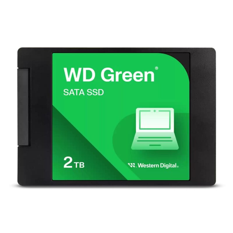 SSD|WESTERN DIGITAL|Green|2TB|SATA|Read speed 545 MBytes/sec|2,5"|MTBF 1000000 hours|WDS200T2G0A SSD|WESTERN DIGITAL|Green|2TB|SATA|Read speed 545 MBytes/sec|2,5"|MTBF 1000000 hours|WDS200T2G0A