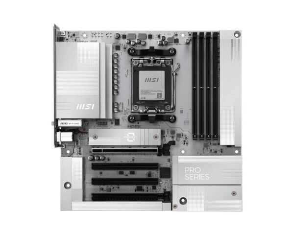 Mainboard|MSI|AMD B850|Socket AM5|micro ATX|RAM DDR5-SDRAM|4xSlots|Wi-Fi Yes|Bluetooth Yes|1xPCI Express x4 slots|1xPCI Express x16 slots|2xNumber of M.2 (M) slots|PROB850M-AWIFIPZ
