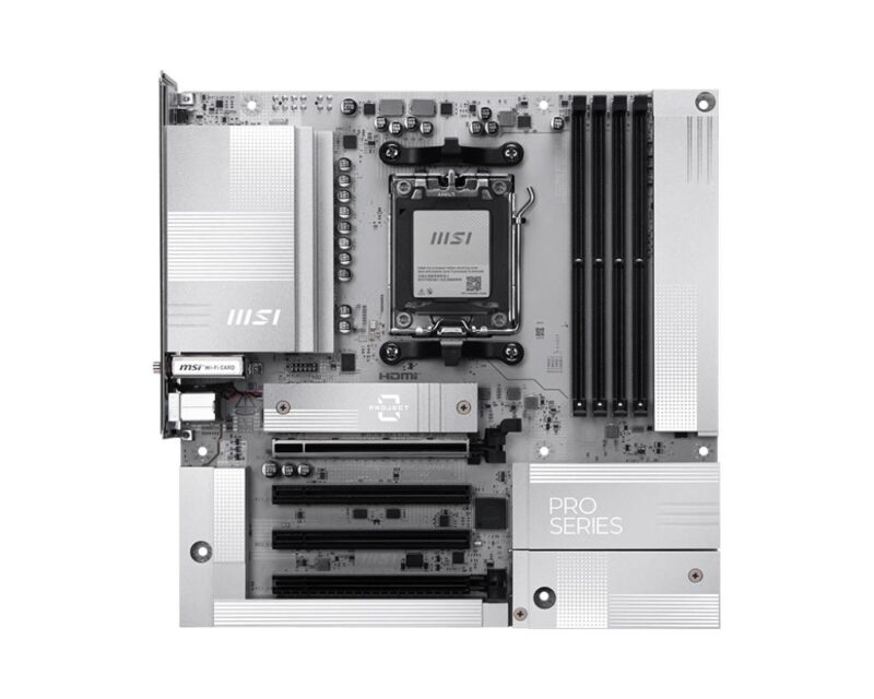 Mainboard|MSI|AMD B850|Socket AM5|micro ATX|RAM DDR5-SDRAM|4xSlots|Wi-Fi Yes|Bluetooth Yes|1xPCI Express x4 slots|1xPCI Express x16 slots|2xNumber of M.2 (M) slots|PROB850M-AWIFIPZ Mainboard|MSI|AMD B850|Socket AM5|micro ATX|RAM DDR5-SDRAM|4xSlots|Wi-Fi Yes|Bluetooth Yes|1xPCI Express x4 slots|1xPCI Express x16 slots|2xNumber of M.2 (M) slots|PROB850M-AWIFIPZ