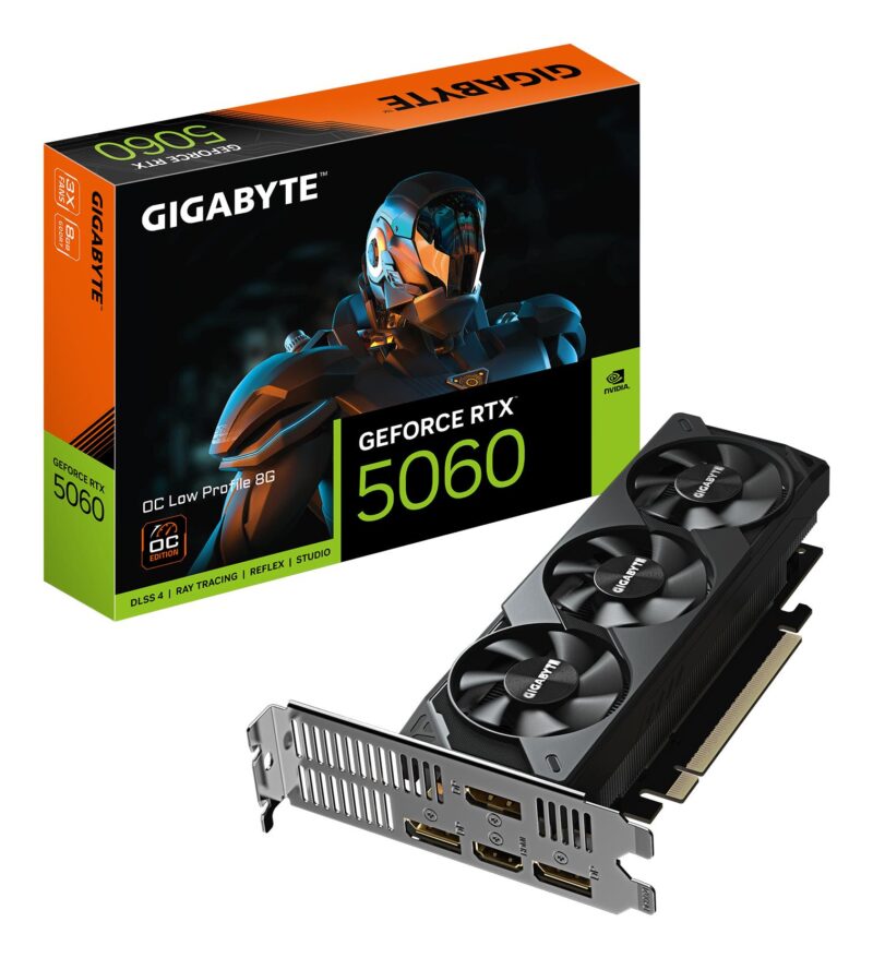 Graphics Card|GIGABYTE|NVIDIA GeForce RTX 5060|8 GB|GDDR7|128 bit|PCIE 5.0 16x|GPU 2512 MHz|Triple slot Fansink|GV-N5060OC-8GL Graphics Card|GIGABYTE|NVIDIA GeForce RTX 5060|8 GB|GDDR7|128 bit|PCIE 5.0 16x|GPU 2512 MHz|Triple slot Fansink|GV-N5060OC-8GL