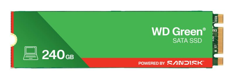 SSD|SANDISK|MTBF 1000000 h|Read speed 545 MB/s|Serial ATA III|M.2|240 GB|POWERED BY SANDISK|Green|WDS240G3G0B SSD|SANDISK|MTBF 1000000 h|Read speed 545 MB/s|Serial ATA III|M.2|240 GB|POWERED BY SANDISK|Green|WDS240G3G0B