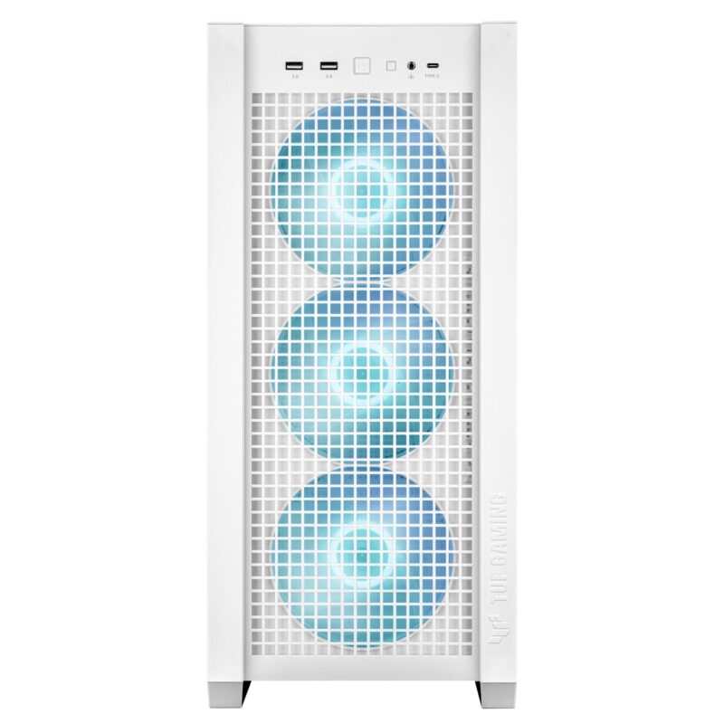 Case|ASUS|TUF Gaming GT302 ARGB|MidiTower|Case product features Transparent panel|Not included|ATX|EATX|MicroATX|MiniITX|Colour White|TUFGAMINGGT302ARGB