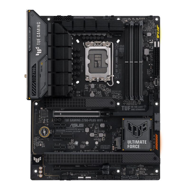 Mainboard|ASUS|Intel Z790|LGA1700|ATX|Memory DDR5|Memory slots 4|2xPCI-Express 3.0 1x|1xPCI-Express 4.0 4x |1xPCI-Express 4.0 16x|1xPCI-Express 5.0 16x|4xM.2|1xHDMI|1xDisplayPort|6xUSB 3.2|2xUSB-C|1xOptical S/PDIF|1xRJ45|5xAudio port|TUFGAMINGZ790-PLUSWIFI Mainboard|ASUS|Intel Z790|LGA1700|ATX|Memory DDR5|Memory slots 4|2xPCI-Express 3.0 1x|1xPCI-Express 4.0 4x |1xPCI-Express 4.0 16x|1xPCI-Express 5.0 16x|4xM.2|1xHDMI|1xDisplayPort|6xUSB 3.2|2xUSB-C|1xOptical S/PDIF|1xRJ45|5xAudio port|TUFGAMINGZ790-PLUSWIFI