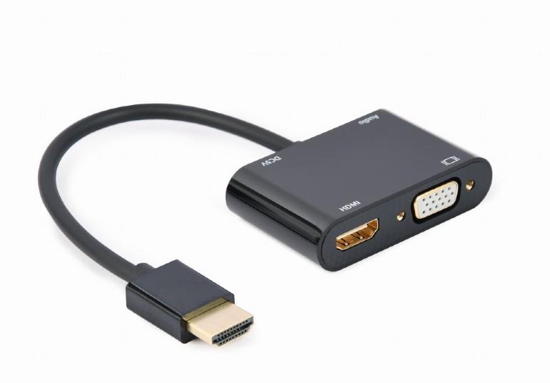 I/O ADAPTER HDMI TO HDMI/VGA/A-HDMIM-HDMIFVGAF-01 GEMBIRD I/O ADAPTER HDMI TO HDMI/VGA/A-HDMIM-HDMIFVGAF-01 GEMBIRD