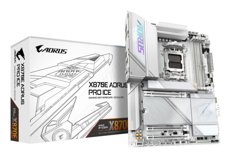 Mainboard|GIGABYTE|AMD X870E|SAM5|ATX|Memory DDR5|Memory slots 4|X870EAORUSPROICE1.1 Mainboard|GIGABYTE|AMD X870E|SAM5|ATX|Memory DDR5|Memory slots 4|X870EAORUSPROICE1.1