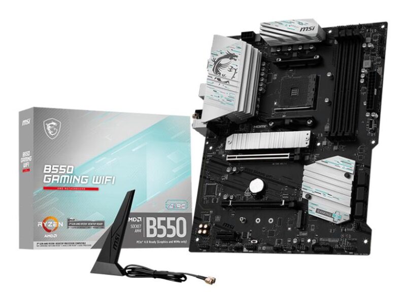 Mainboard|MSI|AMD B550|Socket AM4|ATX|RAM DDR4-SDRAM|4xSlots|Wi-Fi Yes|Bluetooth Yes|2xNumber of M.2 (M) slots|B550GAMINGWIFI Mainboard|MSI|AMD B550|Socket AM4|ATX|RAM DDR4-SDRAM|4xSlots|Wi-Fi Yes|Bluetooth Yes|2xNumber of M.2 (M) slots|B550GAMINGWIFI