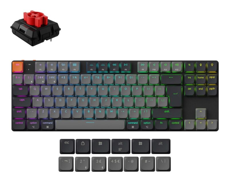 KEYBOARD WRL K1 RGB/BLACK K1X-H1 KEYCHRON KEYBOARD WRL K1 RGB/BLACK K1X-H1 KEYCHRON