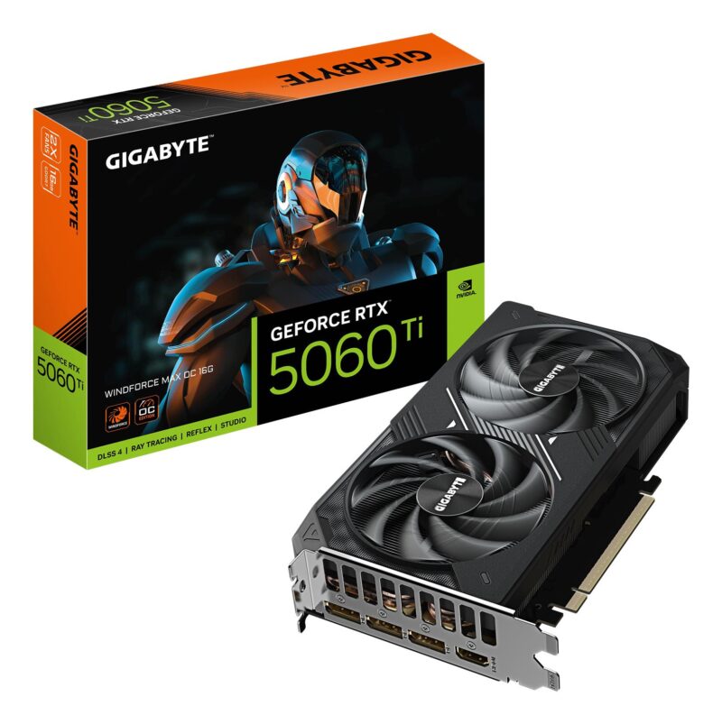 Graphics Card|GIGABYTE|NVIDIA|GeForce RTX 5060 Ti|2587 MHz|16 GB|GDDR7|128 bit|PCI Express 5.0|Active|N506TWF2MAXOC-16GD Graphics Card|GIGABYTE|NVIDIA|GeForce RTX 5060 Ti|2587 MHz|16 GB|GDDR7|128 bit|PCI Express 5.0|Active|N506TWF2MAXOC-16GD