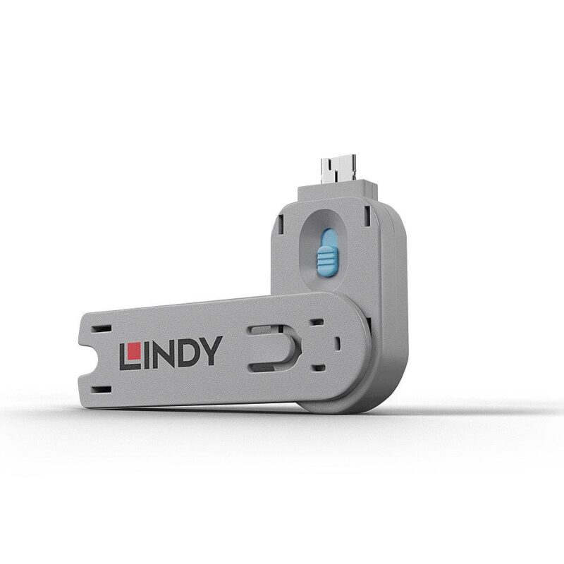 USB PORT BLOCKER KEY/BLUE 40622 LINDY USB PORT BLOCKER KEY/BLUE 40622 LINDY