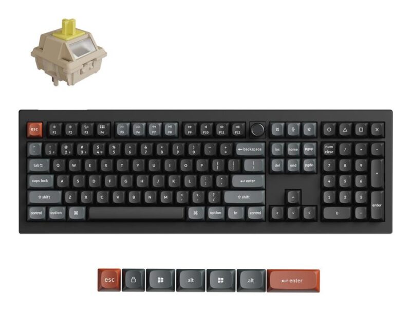KEYBOARD WRL V6 ULTRA/BLACK V6U-D4 KEYCHRON KEYBOARD WRL V6 ULTRA/BLACK V6U-D4 KEYCHRON