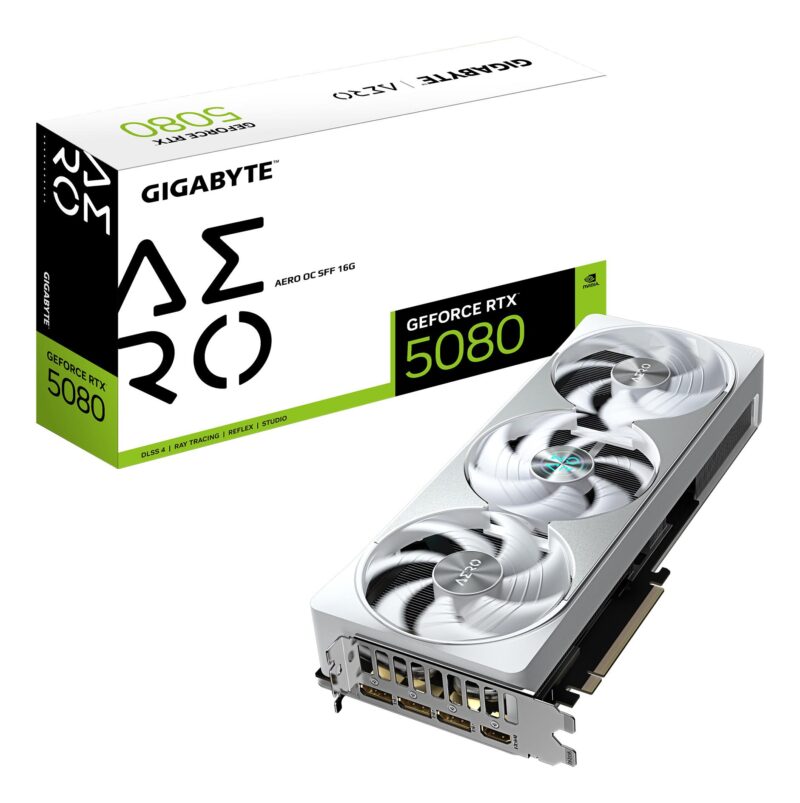 Graphics Card|GIGABYTE|NVIDIA GeForce RTX 5080|16 GB|GDDR7|256 bit|PCIE 5.0 16x|GPU 2617 MHz|Dual Slot Fansink|GV-N5080AEROOC-16GD1.0 Graphics Card|GIGABYTE|NVIDIA GeForce RTX 5080|16 GB|GDDR7|256 bit|PCIE 5.0 16x|GPU 2617 MHz|Dual Slot Fansink|GV-N5080AEROOC-16GD1.0