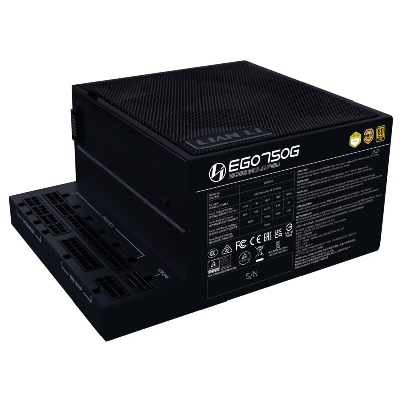 Power Supply|LIAN LI|EDGE GOLD 750|750 Watts|Efficiency 80 PLUS GOLD|PFC Active|G9P.EG0750G.B000.EU Power Supply|LIAN LI|EDGE GOLD 750|750 Watts|Efficiency 80 PLUS GOLD|PFC Active|G9P.EG0750G.B000.EU