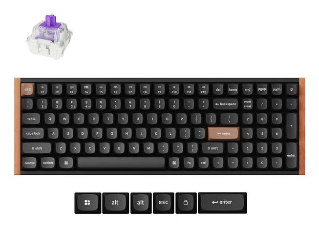 KEYBOARD WRL K4 HE SPECIAL ED/BLACK K4H-F1 KEYCHRON KEYBOARD WRL K4 HE SPECIAL ED/BLACK K4H-F1 KEYCHRON