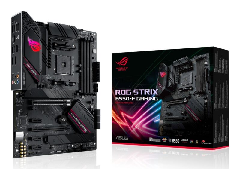 Mainboard|ASUS|AMD B550|SAM4|ATX|3xPCI-Express 3.0 1x|1xPCI-Express 3.0 16x|2xM.2|1xPCI-Express 4.0 16x|Memory DDR4|Memory slots 4|1xHDMI|1xDisplayPort|2xUSB 2.0|1xUSB type C|5xUSB 3.2|1xOptical S/PDIF|1xRJ45|5xAudio port|ROGSTRIXB550-FGAMING Mainboard|ASUS|AMD B550|SAM4|ATX|3xPCI-Express 3.0 1x|1xPCI-Express 3.0 16x|2xM.2|1xPCI-Express 4.0 16x|Memory DDR4|Memory slots 4|1xHDMI|1xDisplayPort|2xUSB 2.0|1xUSB type C|5xUSB 3.2|1xOptical S/PDIF|1xRJ45|5xAudio port|ROGSTRIXB550-FGAMING