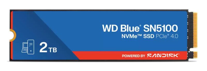 SSD|SANDISK|900xTBW rating|MTBF 1750000 h|Read speed 7100 MB/s|Write speed 6700 MB/s|NVMe Yes|PCI Express 4.0|M.2|2000 GB|POWERED BY SANDISK|Blue SN5100|WDS200T5B0E-00CPE0 SSD|SANDISK|900xTBW rating|MTBF 1750000 h|Read speed 7100 MB/s|Write speed 6700 MB/s|NVMe Yes|PCI Express 4.0|M.2|2000 GB|POWERED BY SANDISK|Blue SN5100|WDS200T5B0E-00CPE0