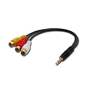 ADAPTER 3.5MM TO 3XPHONO F/35539 LINDY ADAPTER 3.5MM TO 3XPHONO F/35539 LINDY