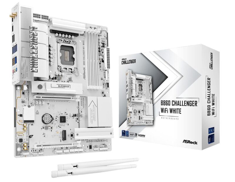 Mainboard|ASROCK|Intel B860|LGA 1851 (Socket V1)|ATX|RAM DDR5-SDRAM|4xSlots|Wi-Fi Yes|Bluetooth Yes|1xNumber of M.2 (M) slots|B860CHALLENGERWIFIWH Mainboard|ASROCK|Intel B860|LGA 1851 (Socket V1)|ATX|RAM DDR5-SDRAM|4xSlots|Wi-Fi Yes|Bluetooth Yes|1xNumber of M.2 (M) slots|B860CHALLENGERWIFIWH